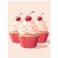Pink Cherry Cup Cakes, Pink, , , #illieeart