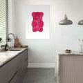 Pink Gummy Bear, Kids Room Print, , , #illieeart