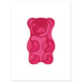 Pink Gummy Bear, Kids Room Print, , , #illieeart