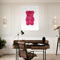 Pink Gummy Bear, Kids Room Print, , , #illieeart