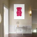 Pink Gummy Bear, Kids Room Print, , , #illieeart