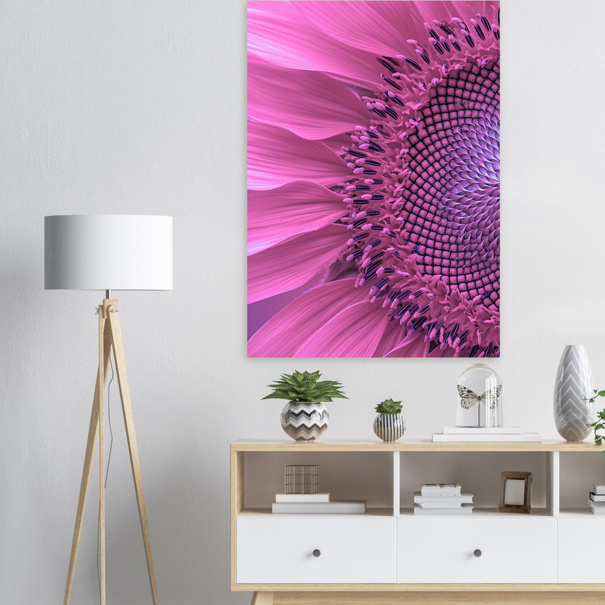 Purple Sunflower, Big Flower Print, Purple Sunflower, , #illieeart