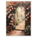 Rose Arbour - Framed Poster, Framed art, Roses, Vintage Art print, #illieeart