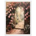 Rose Arbour - Framed Poster, Framed art, Roses, Vintage Art print, #illieeart