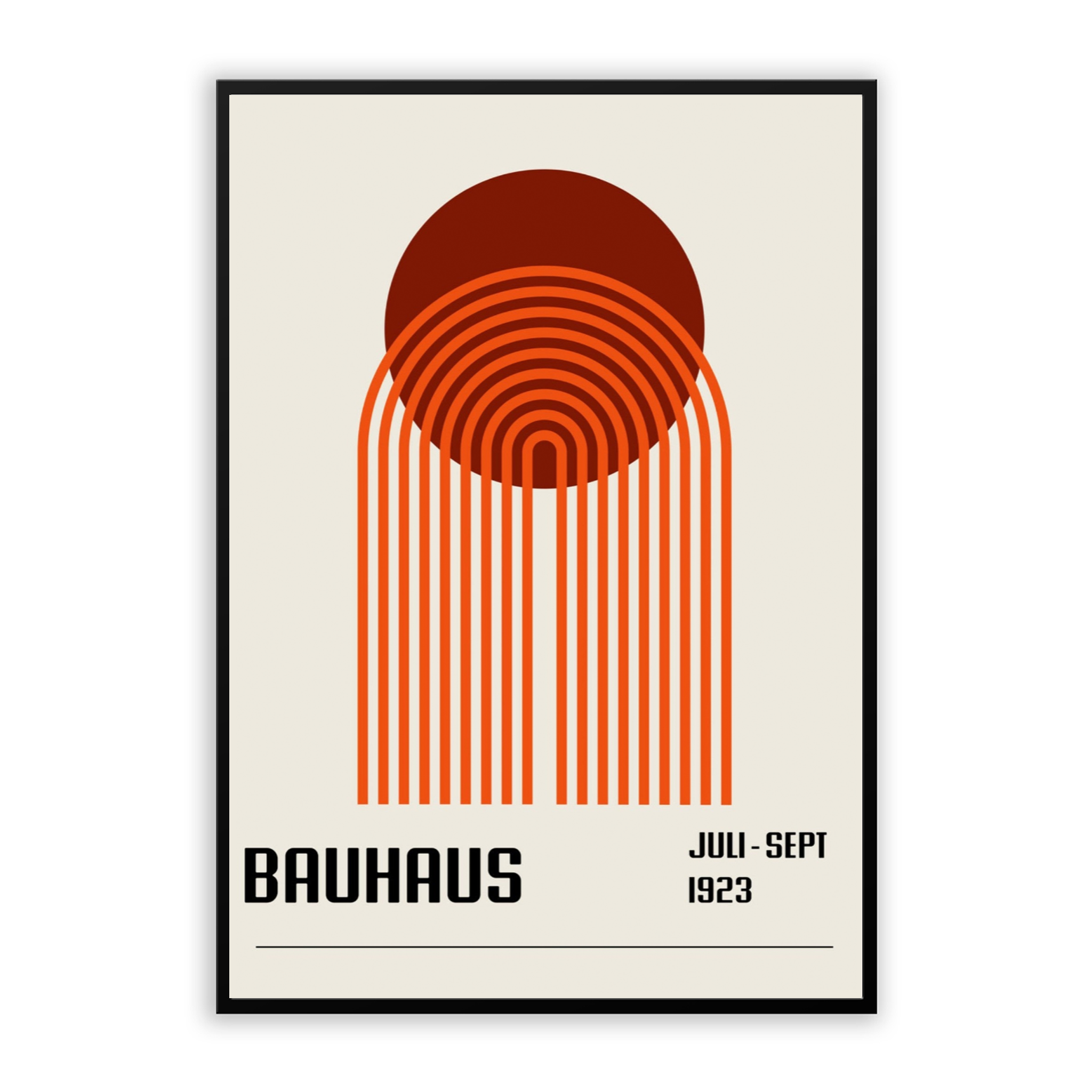 Bauhaus Poster - Retro Orange No. 111