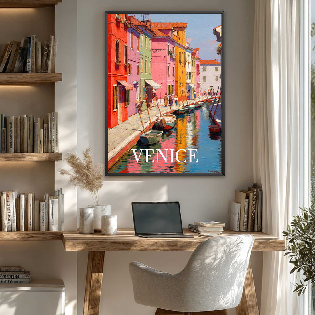 Travel Print Venice Gondola & Grand Canal