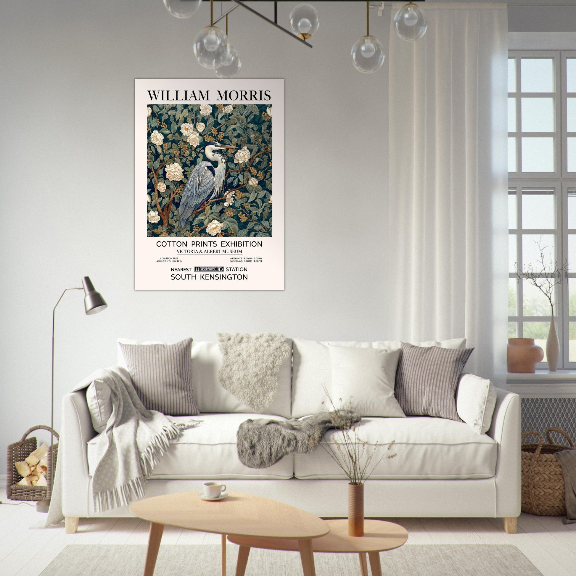 The Blue Heron - William Morris, iconic artists, The Great Blue Heron, william morris, #illieeart