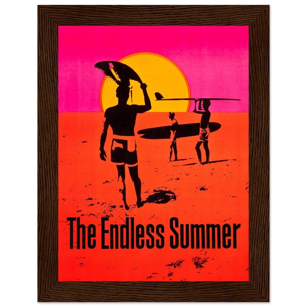 The Endless Summer - Classic Vintage Movie, Framed Print, Surf Movie, The Endless Summer, vintage movie poster, #illieeart