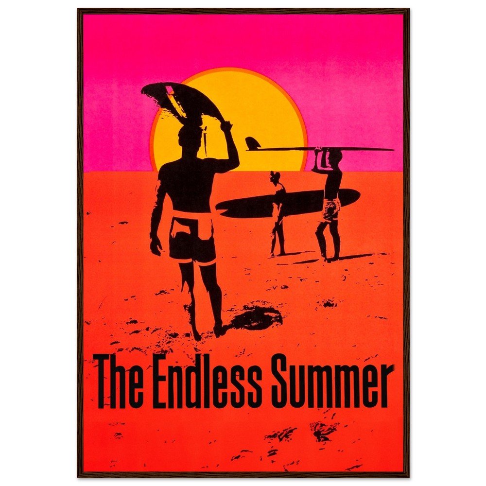 The Endless Summer - Classic Vintage Movie, Framed Print, Surf Movie, The Endless Summer, vintage movie poster, #illieeart