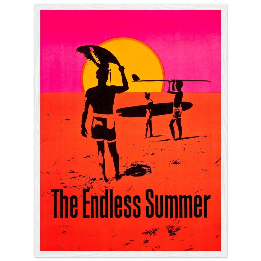 The Endless Summer - Classic Vintage Movie, Framed Print, Surf Movie, The Endless Summer, vintage movie poster, #illieeart