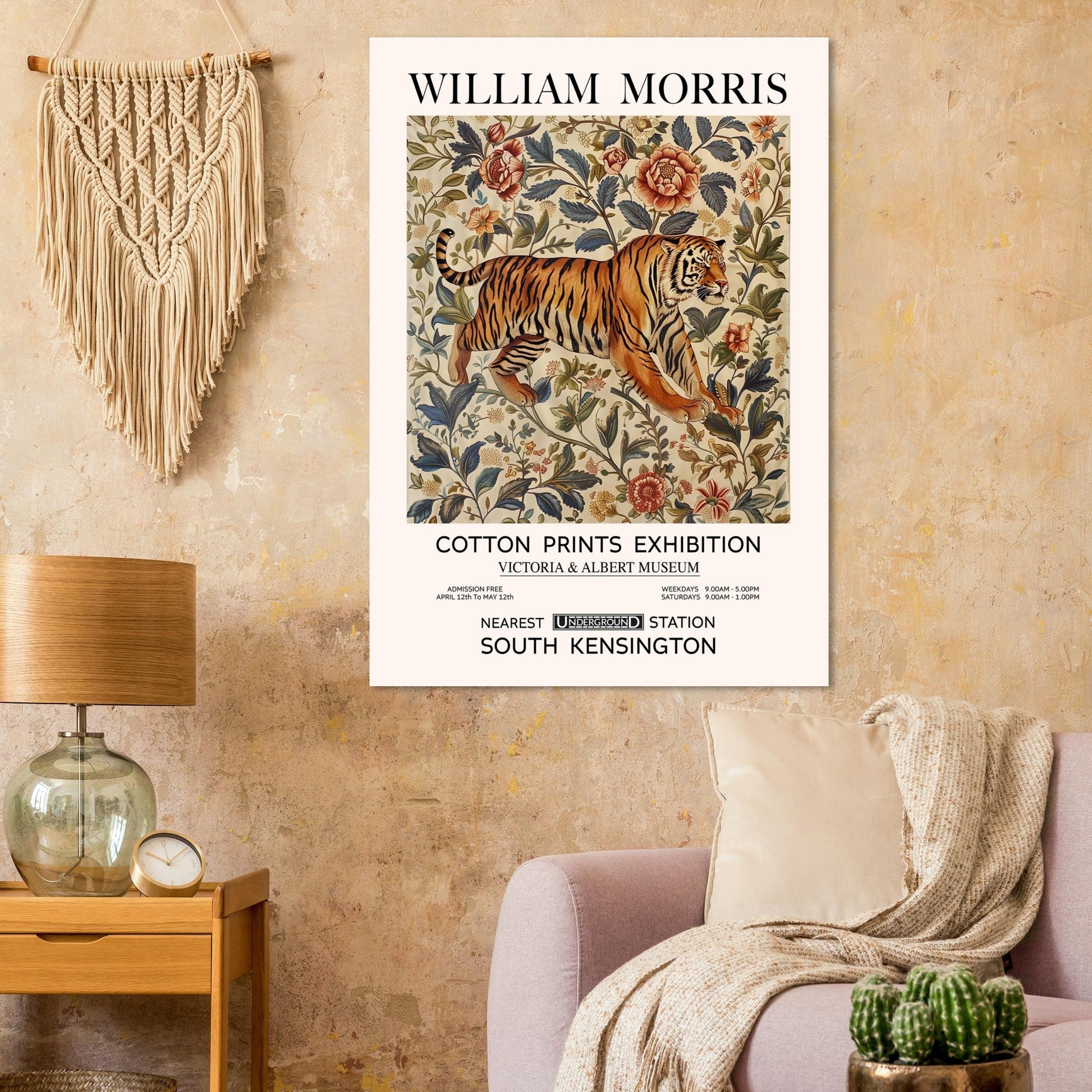 The Tiger - William Morris, ART NOUVEAU MORRIS, The Tiger, William Morris Art, #illieeart