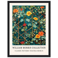 Trellis And Flowers - Framed Art, Trellis And Flowers, Vintage art, William Morris Art, #illieeart