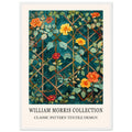 Trellis And Flowers - Framed Art, Trellis And Flowers, Vintage art, William Morris Art, #illieeart
