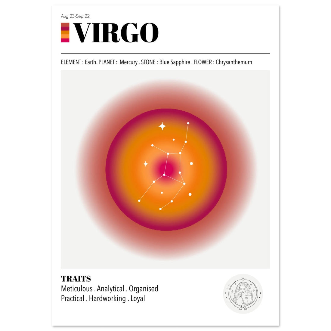 Virgo - Zodiac Sign, Virgo Aura, Virgo traits, Virgo Zodiac, #illieeart