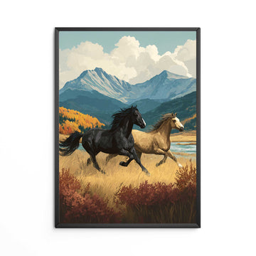 Wild Horses In Colorado Print