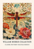 Golden Dragon Fly - William Morris, botanical, iconic artists, textiles, #illieeart