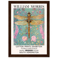 William Morris Framed Print - The Dragonfly, Blue, Floral Background, Framed Art print, #illieeart