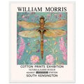 William Morris Framed Print - The Dragonfly, Blue, Floral Background, Framed Art print, #illieeart