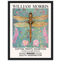 William Morris Framed Print - The Dragonfly, Blue, Floral Background, Framed Art print, #illieeart