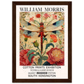 William Morris Framed Print - The Dragonfly, cream, Floral Background, Framed Art print, #illieeart