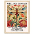 William Morris Framed Print - The Dragonfly, cream, Floral Background, Framed Art print, #illieeart