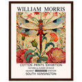 William Morris Framed Print - The Dragonfly, cream, Floral Background, Framed Art print, #illieeart