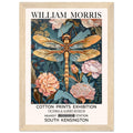 William Morris Framed Print - The Dragonfly, Floral Background, Framed Art print, Teal, #illieeart