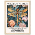 William Morris Framed Print - The Dragonfly, Floral Background, Framed Art print, Teal, #illieeart