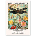 William Morris Framed Print - The Dragonfly, Floral Background, Framed Art print, yellow, #illieeart