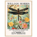 William Morris Framed Print - The Dragonfly, Floral Background, Framed Art print, yellow, #illieeart