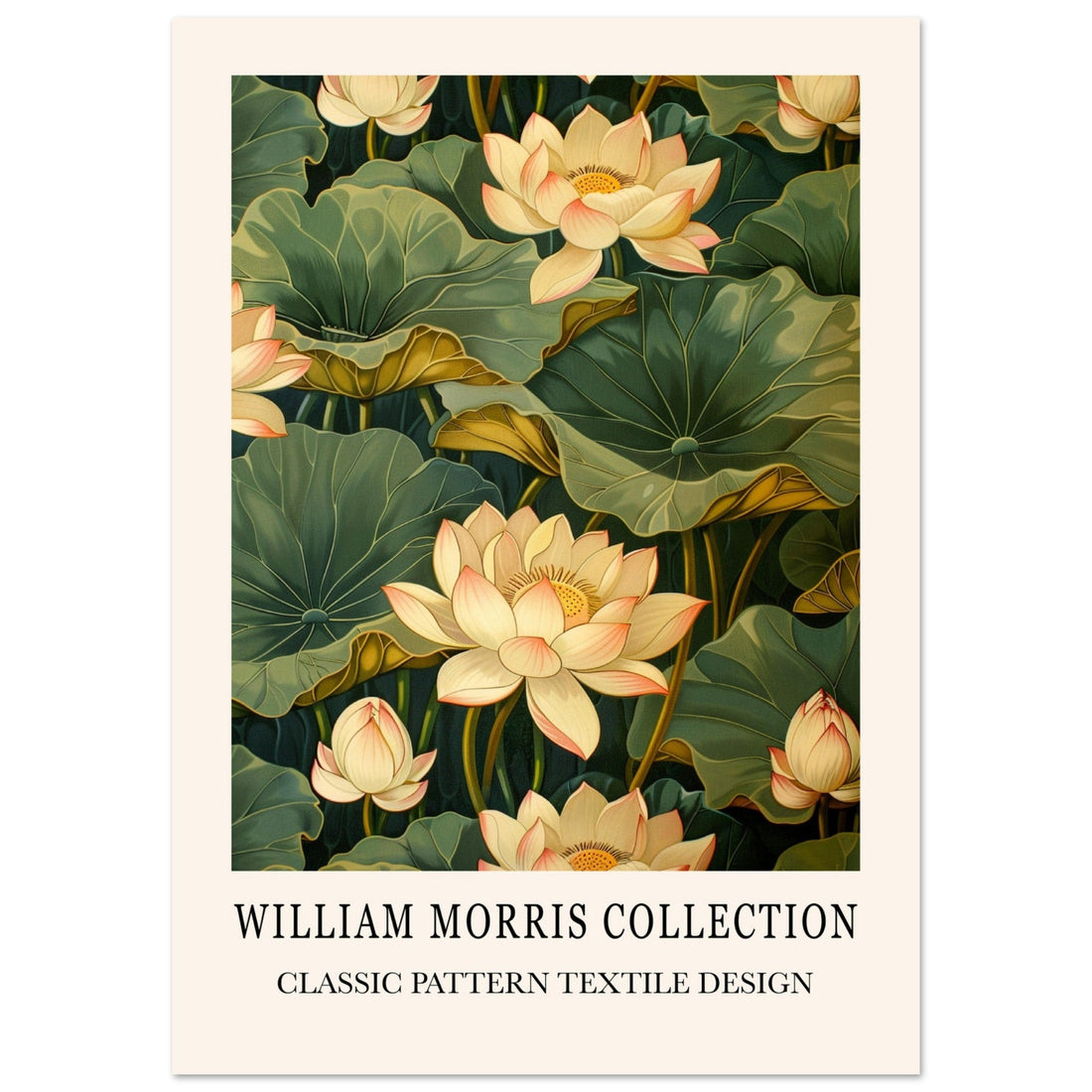 Water Lilies - William Morris, Inspired By William Morris, Water Lilies, William Morris Art, #illieeart