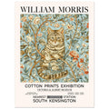 Cat And Flowers - William Morris, animal, ART NOUVEAU MORRIS, Arts & Crafts, #illieeart
