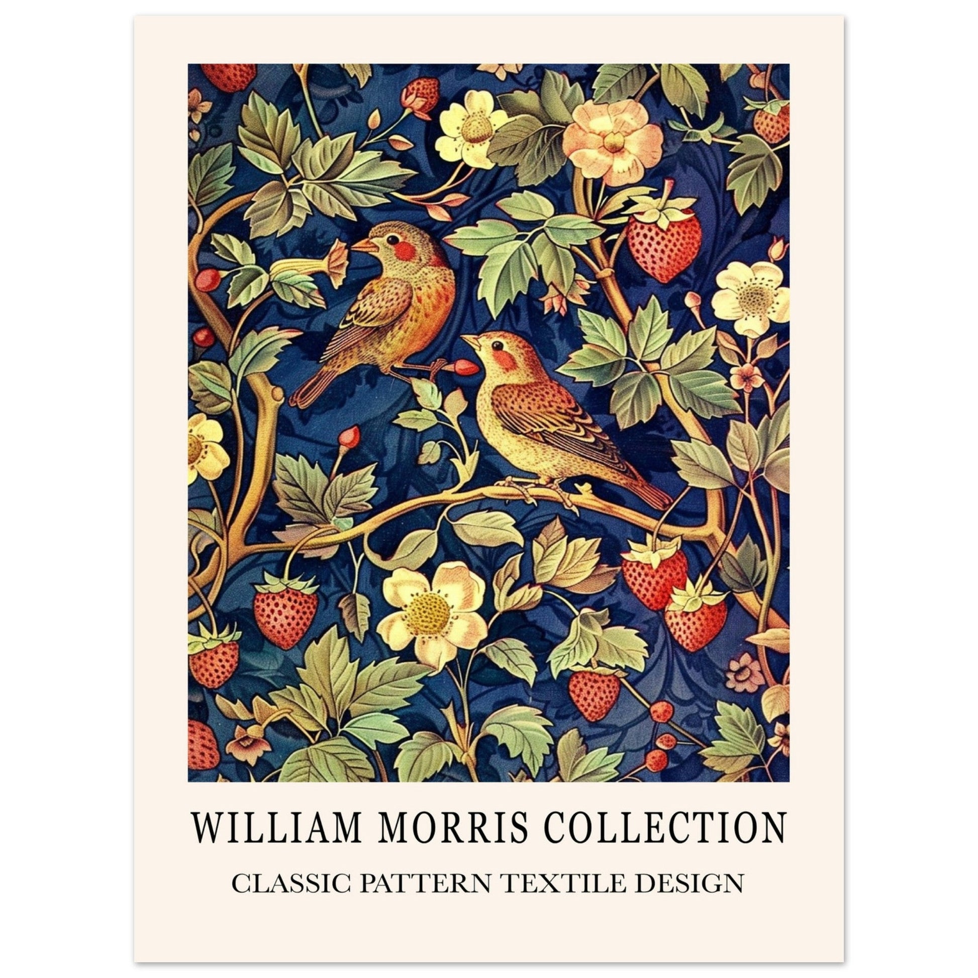 Strawberry Thief - William Morris, Birds, floral, William Morris patterns., #illieeart