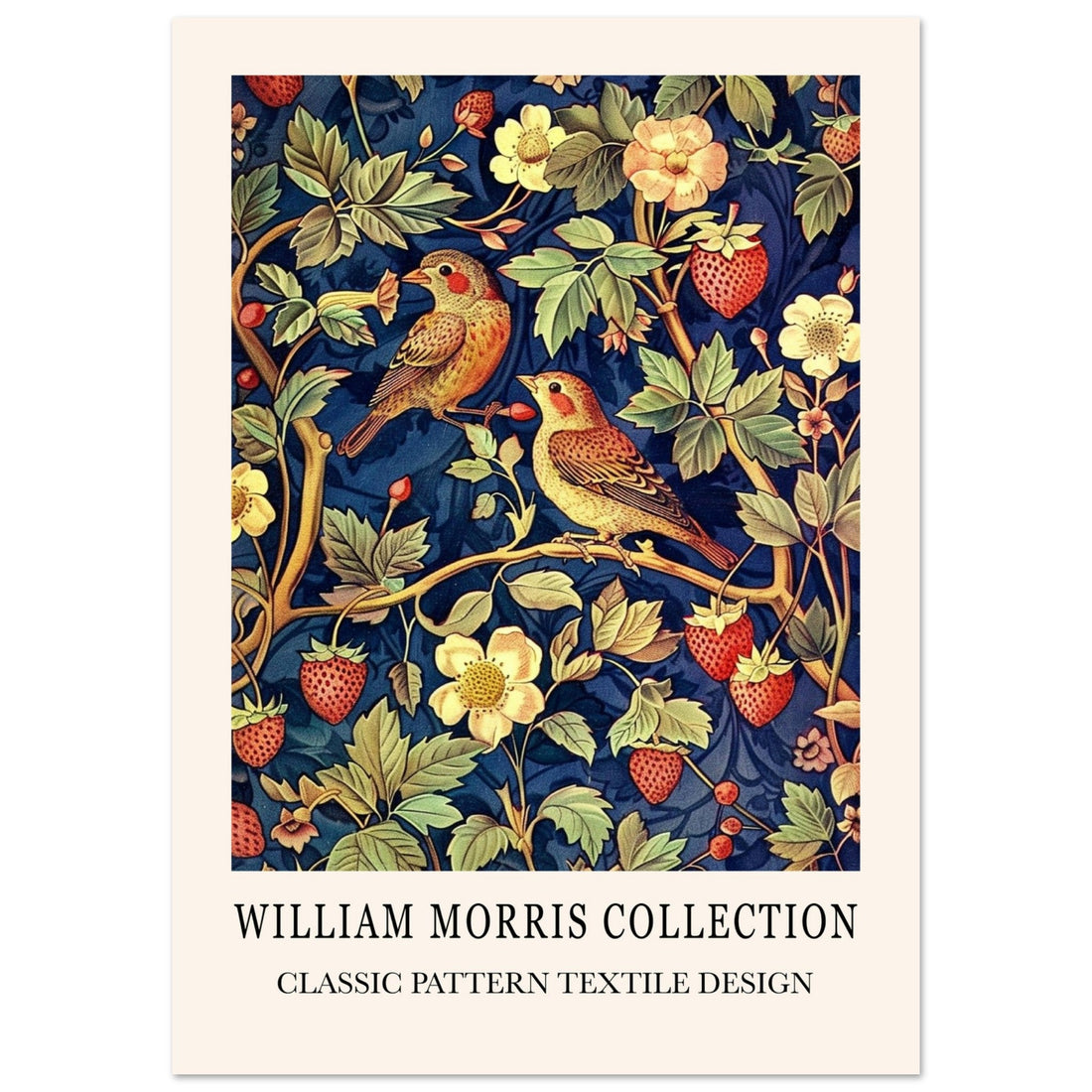 Strawberry Thief - William Morris, Birds, floral, William Morris patterns., #illieeart