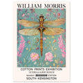 William Morris Print - The Dragonfly, Blue, Floral Background, , #illieeart