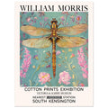 William Morris Print - The Dragonfly, Blue, Floral Background, , #illieeart