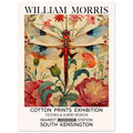 William Morris Print - The Dragonfly, cream, Floral Background, , #illieeart