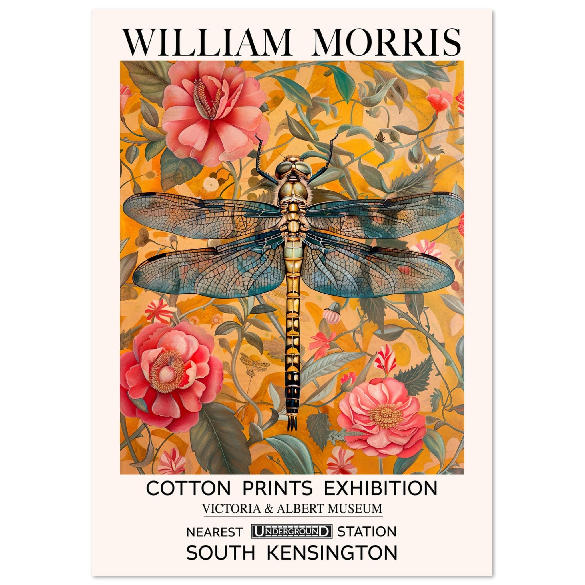 Dragonfly Wall Art | Bird Bee & Butterfly Collection | Flower