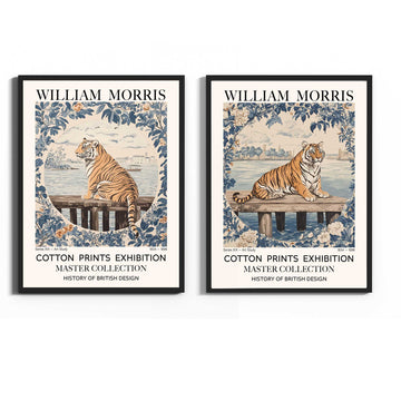 William Morris Style Print Tiger Wall Art