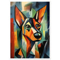 Picasso, Inspired Dog Art Print, abstract, animal prints, cubism, #illieeart #