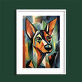 Picasso, Inspired Dog Art Print, abstract, animal prints, cubism, #illieeart #