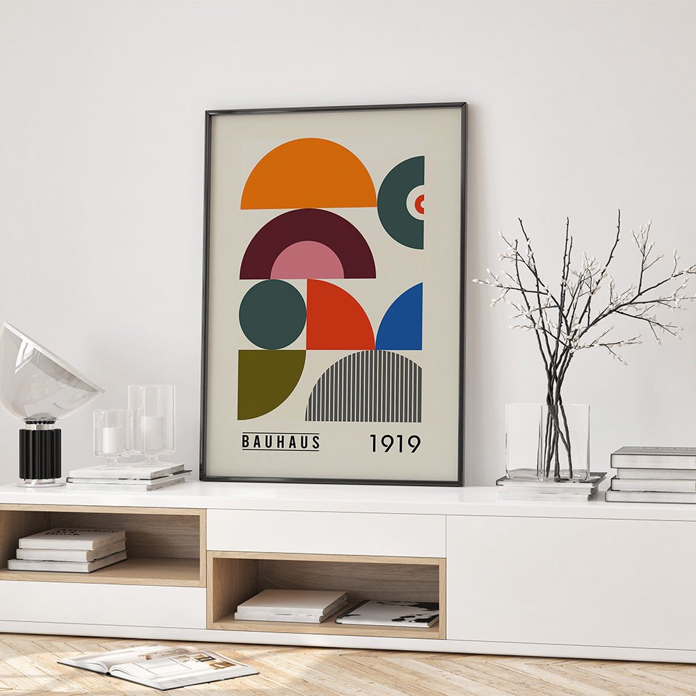 Bauhaus Multicolour Poster, No. 103, abstract, architecture, design, #illieeart