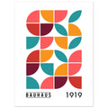 Bauhaus Retro Poster, No. 105, abstract, architecture, design, #illieeart