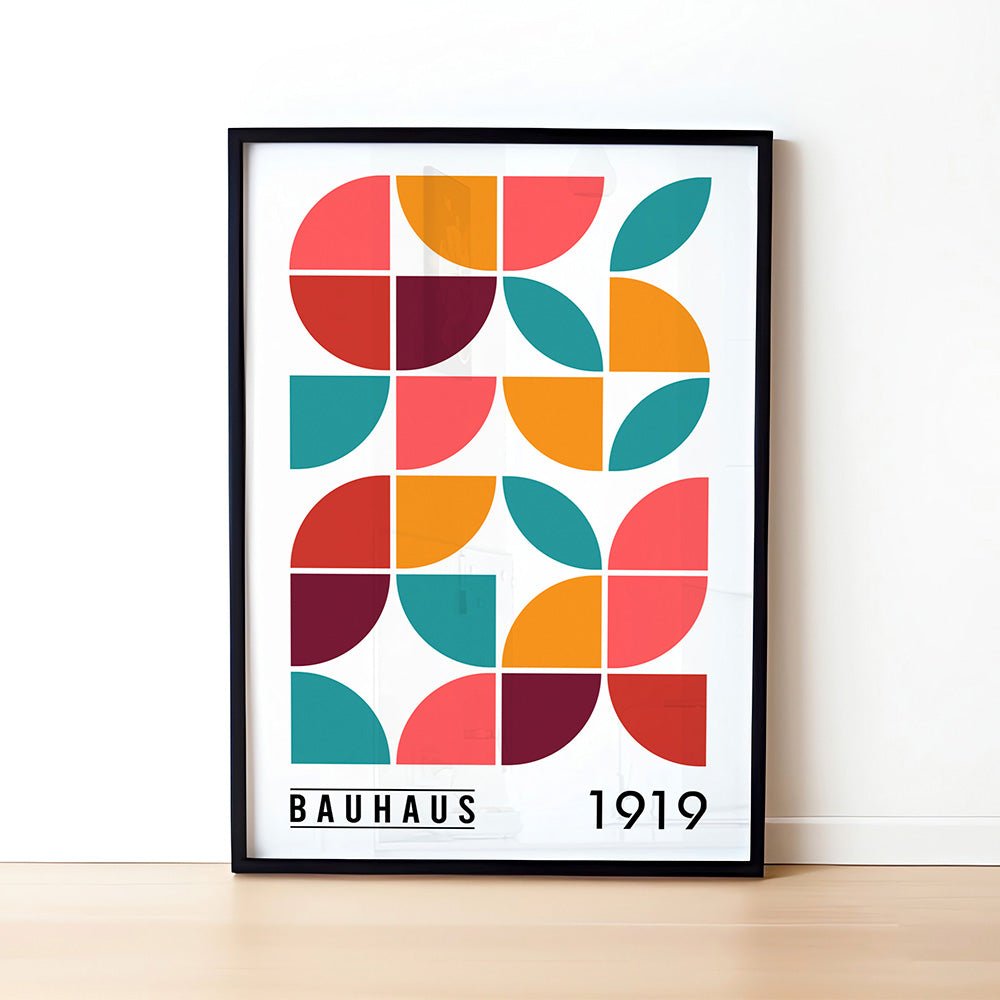 Bauhaus Retro Poster, No. 105, abstract, architecture, design, #illieeart