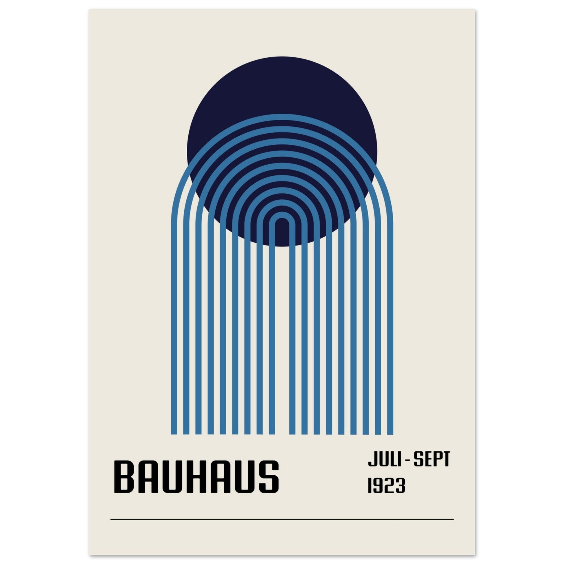 Bauhaus Poster, Blue No. 116, abstract, architecture, bauhaus, #illieeart