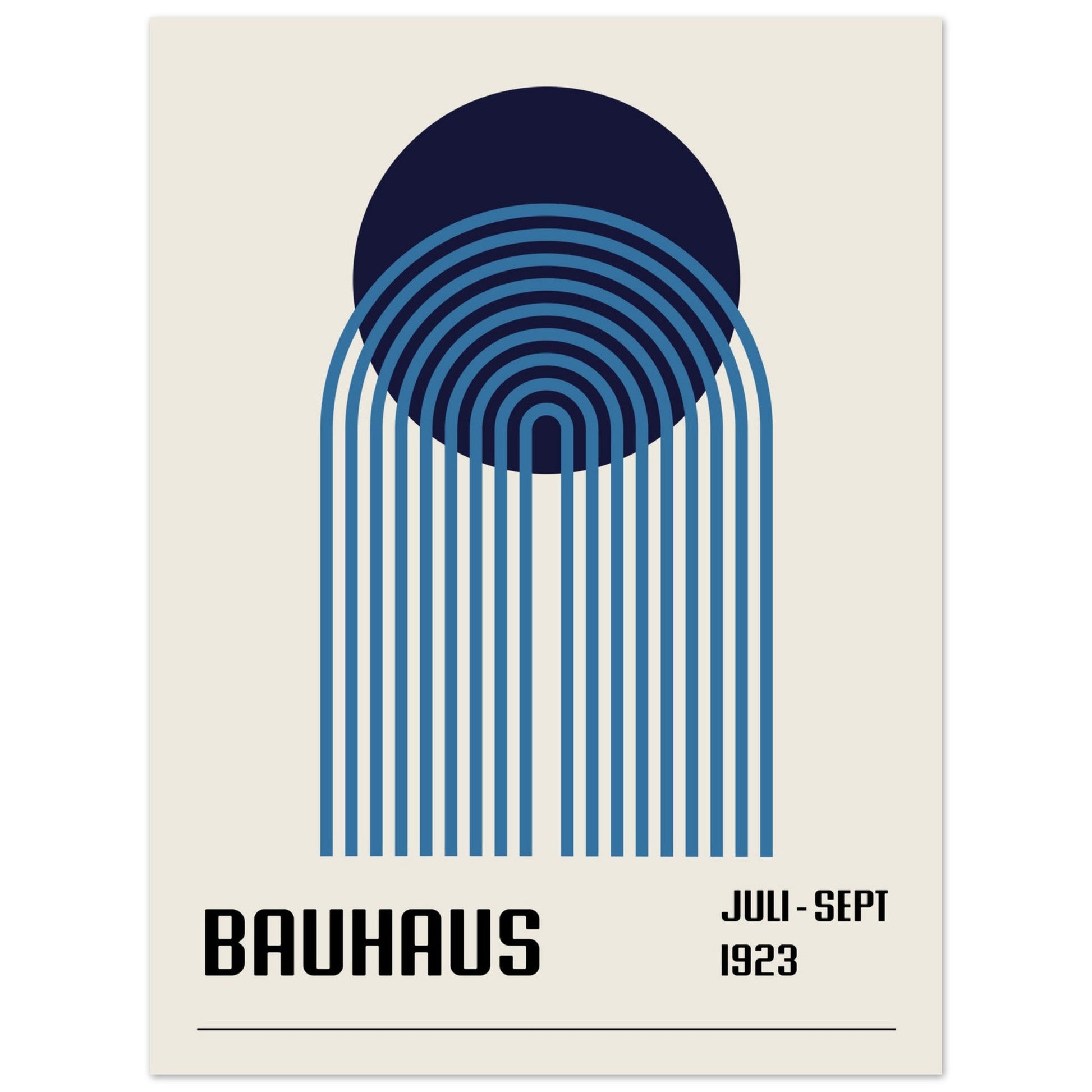 Bauhaus Poster, Blue No. 116, abstract, architecture, bauhaus, #illieeart