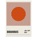 Retro - Orange Bauhaus Poster, No. 110, Bauhaus Art, Geometrical Art print, Orange Modern Art, #illieeart