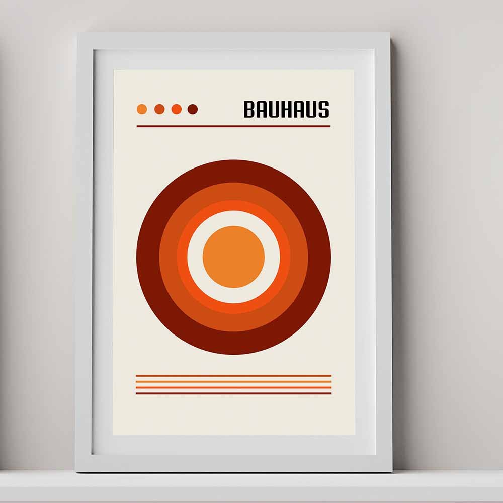 Art Deco - Bauhaus Poster, No. 112 Art Print, abstract, architecture, design, #illieeart