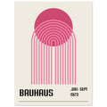 Bauhaus Pink Poster, No. 113, abstract, architecture, design, #illieeart