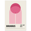 Bauhaus Pink Poster, No. 113, abstract, architecture, design, #illieeart